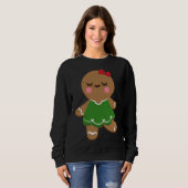 I Liebe Lebkuchen Cookies Mädchen Weihnachten ' Ha Sweatshirt (Vorne ganz)