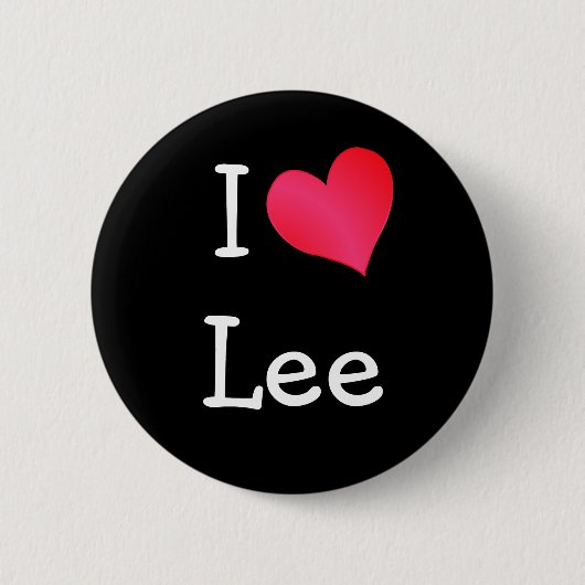 I LIEBE LEE BUTTON (Vorderseite)