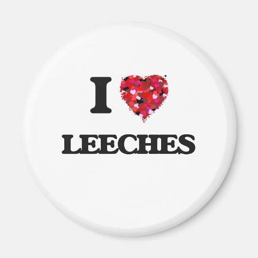 I Liebe Leeches Magnet (Vorne)