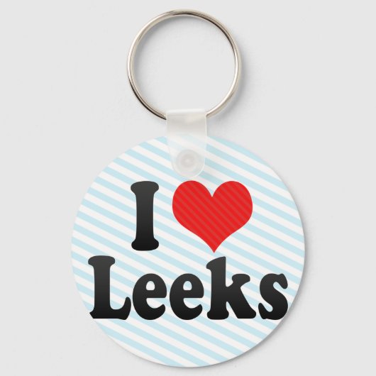 I Liebe Leeks Schlüsselanhänger (Vorderseite)