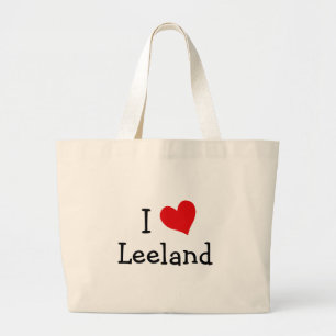 I Liebe Leeland Jumbo Stoffbeutel
