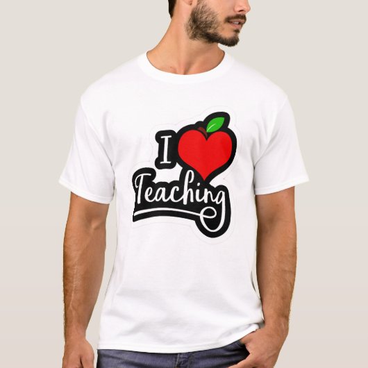 I Liebe Lehren T-Shirt (Vorderseite)