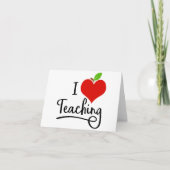 I Liebe Lehrer Feiertagskarte (Vorderseite)