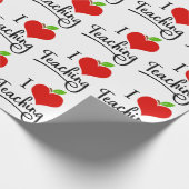 I Liebe Lehrer Geschenkpapier (Ecke)