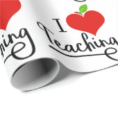 I Liebe Lehrer Geschenkpapier (Rolleneckpunkt)