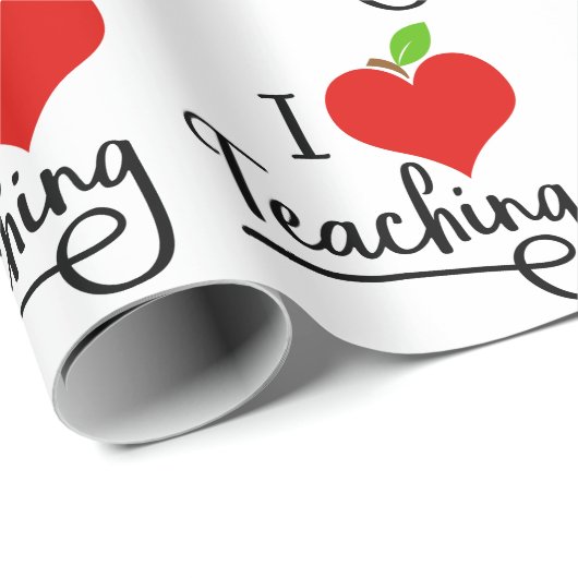 I Liebe Lehrer Geschenkpapier (Rolleneckpunkt)