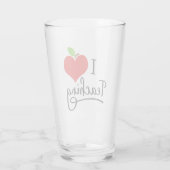 I Liebe Lehrer Glas (Rückseite)