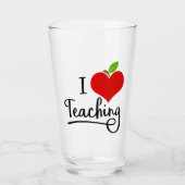 I Liebe Lehrer Glas (Vorderseite)