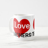 I Liebe Lehrer Kaffeetasse (Vorderseite Links)