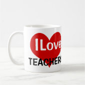 I Liebe Lehrer Kaffeetasse (Links)