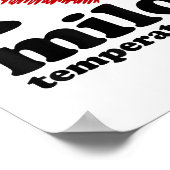 I Liebe Leichte Temperaturen I Herz Leichte Temper Poster (Ecke)