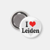 I Liebe Leiden, Niederlande Magnet (Vorderseite/Rückseite)