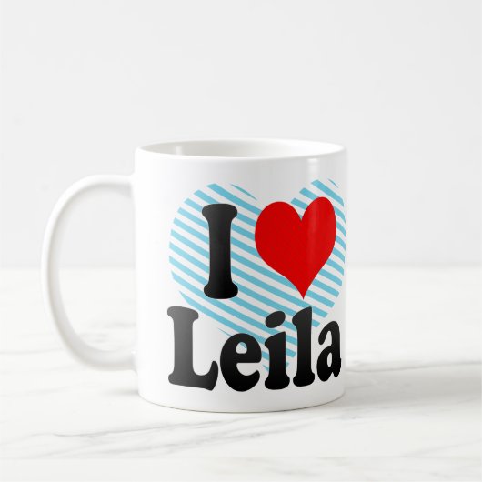 I Liebe Leila Kaffeetasse (Links)