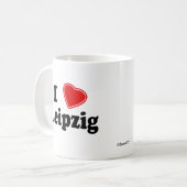 I Liebe Leipzig Kaffeetasse (Vorderseite Links)
