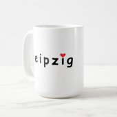 I Liebe Leipzig Kaffeetasse (Vorderseite Links)