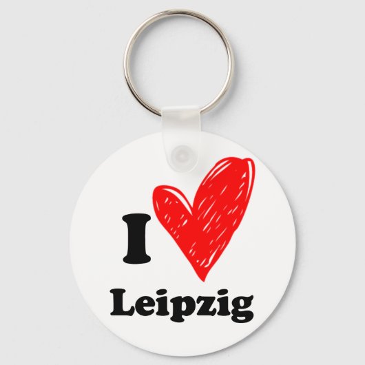 I Liebe Leipzig Schlüsselanhänger (Vorderseite)