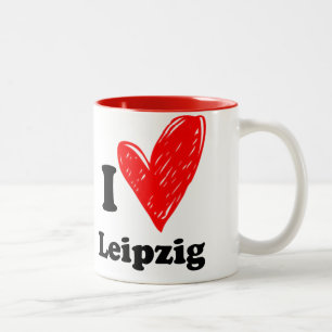 I Liebe Leipzig Zweifarbige Tasse