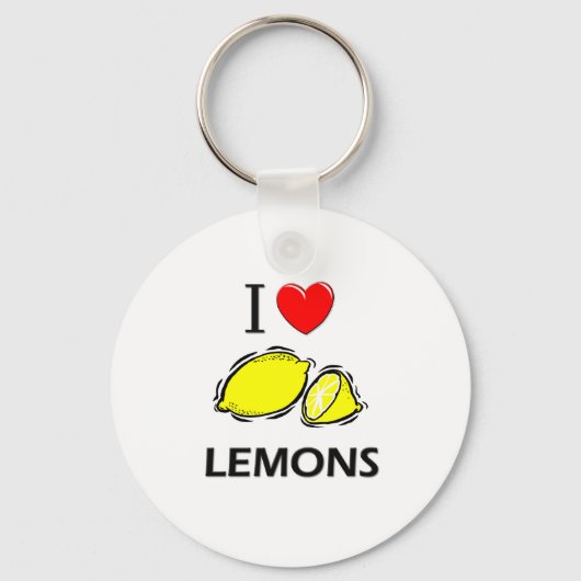 I Liebe Lemons Schlüsselanhänger (Vorderseite)