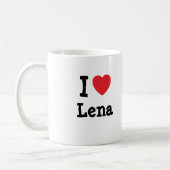 I Liebe Lena T - Shirt Kaffeetasse (Links)