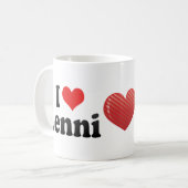 I Liebe Lenni Kaffeetasse (Vorderseite Links)