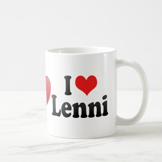 I Liebe Lenni Kaffeetasse (Rechts)