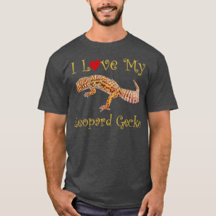 I Liebe Leopard Gecko Cool Design T-Shirt