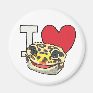 I Liebe Leopard Geckos Magnet
