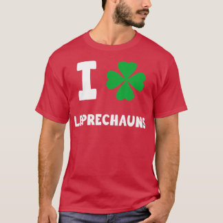 I Liebe Leprechauns Funny St T-Shirt