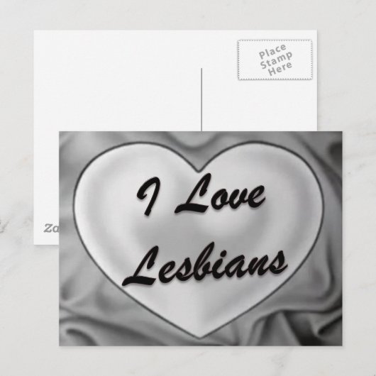 I Liebe Lesbians Postkarte (Vorne/Hinten)