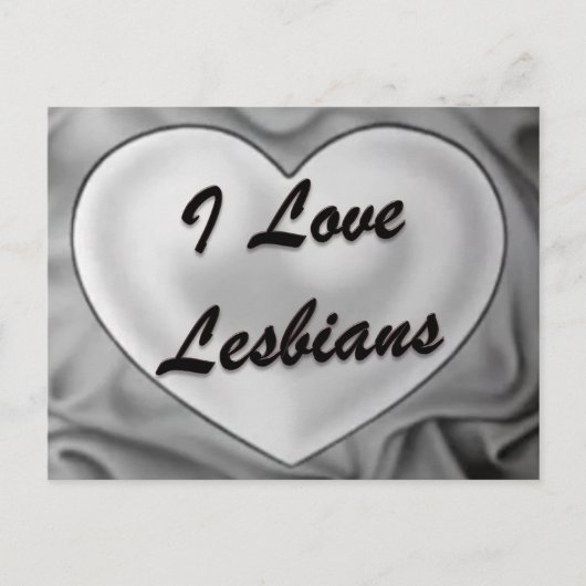 I Liebe Lesbians Postkarte (Vorderseite)