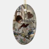 I Liebe Lesen Keramik Ornament (Rechts)