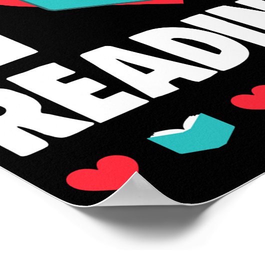 I Liebe Lesen Poster (Ecke)