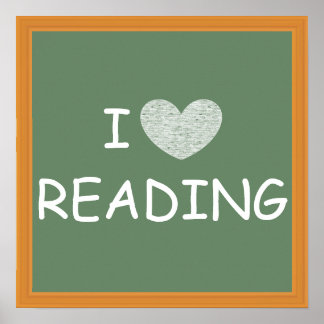 I Liebe Lesen Poster