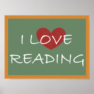 I Liebe Lesen Poster
