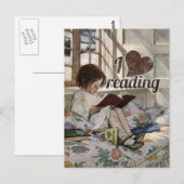 I Liebe Lesen Postkarte (Vorne/Hinten)