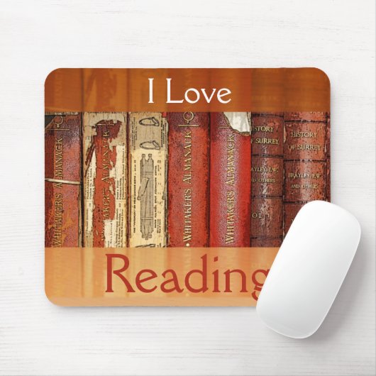 I Liebe lesenMousepad Mousepad (Mit Mouse)