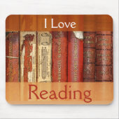 I Liebe lesenMousepad Mousepad (Vorne)