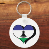 I Liebe Lesotho Schlüsselanhänger (Vorderseite)