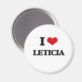 I Liebe Leticia Magnet (Vorderseite/Rückseite)