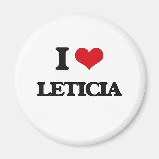 I Liebe Leticia Magnet (Vorne)