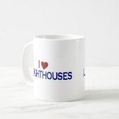 I Liebe-Leuchttürme Kaffeetasse (Vorderseite Links)