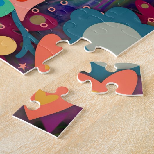 I Liebe Leute zitieren Herz-Blume Hübsch Puzzle (Seite)