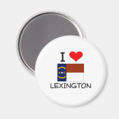I Liebe Lexington North Carolina Magnet (Vorderseite/Rückseite)