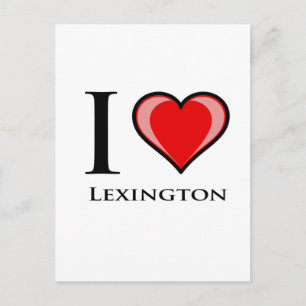 I Liebe Lexington Postkarte