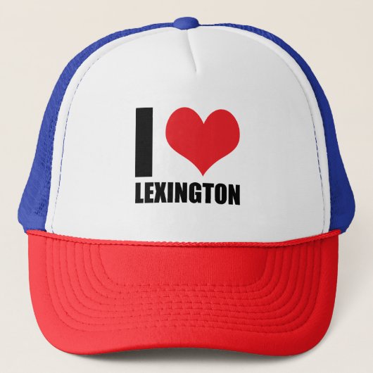 I Liebe Lexington Truckerkappe (Vorderseite)
