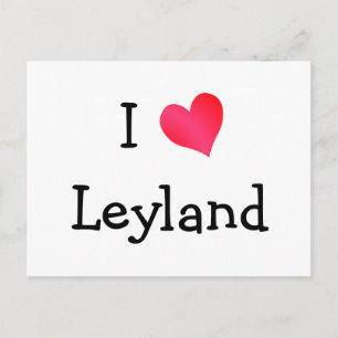 I Liebe Leyland Postkarte