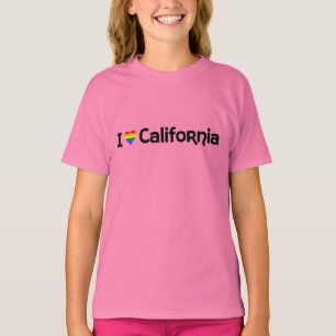 I Liebe LGBT California Staat T - Shirt