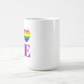 I Liebe LGBT Kaffeetasse (Mittel)