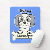 I Liebe Lhasa Apso Mousepad (Mit Mouse)
