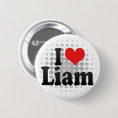 I Liebe Liam Button (Vorne & Hinten)